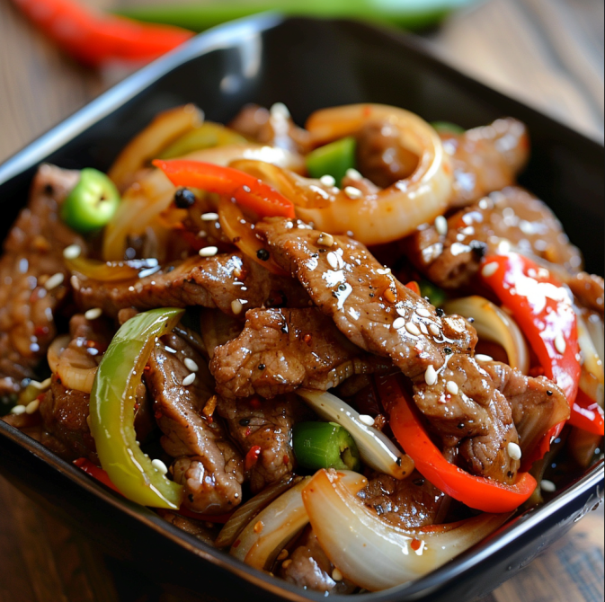 Chinese Onion Pepper Steak